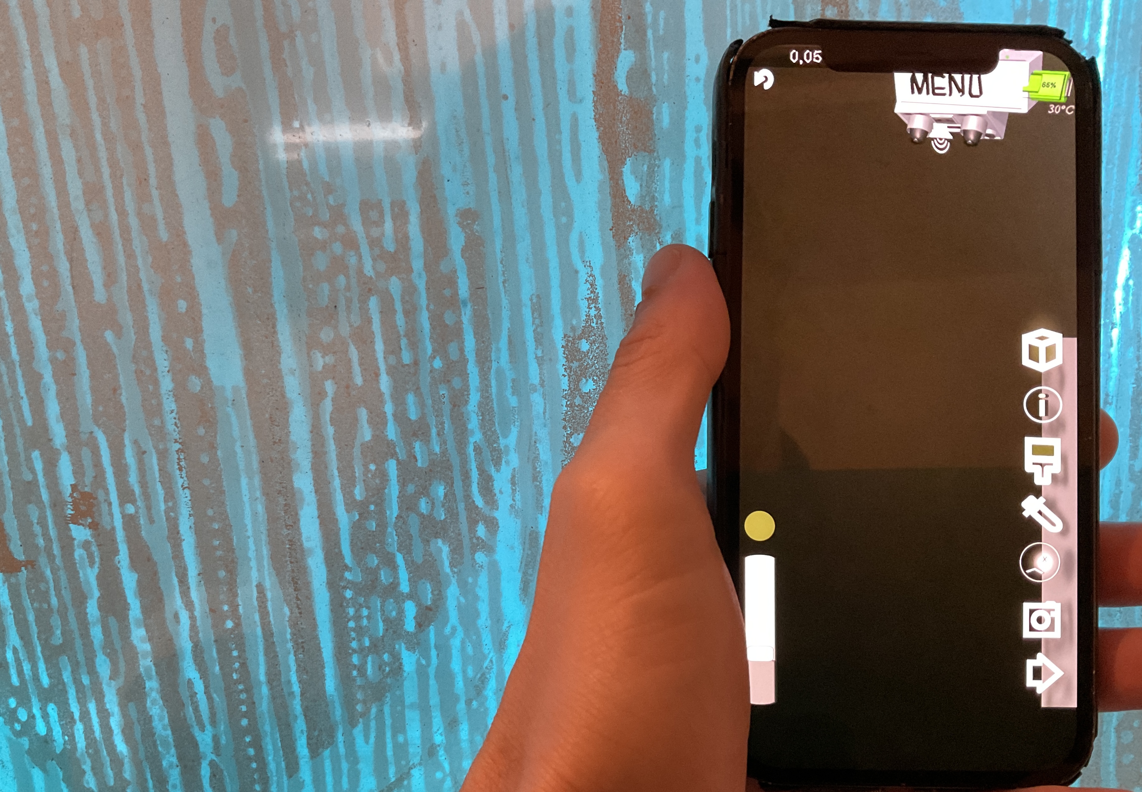 SprayAR App Interface and Features